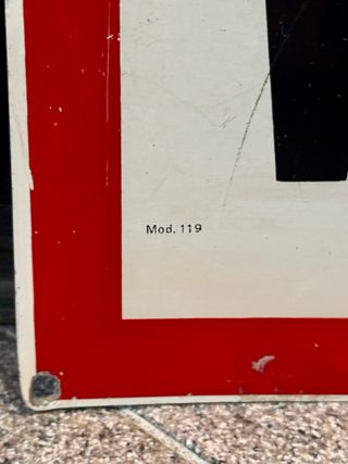 Insegna Vietato Fumare Vintage Lamiera