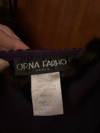 Vestido Orna Farho fiesta negro T36