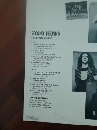 Lynyrd Skynyrd Second Helping Vinilo