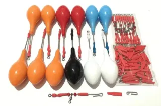 12 Plomos de Pesca Surfcasting, grapas, urfes.