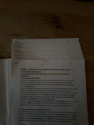 Apuntes derecho eclesiástico Uned