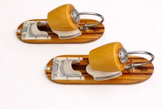 Par Candeeiros Parede Vintage Madeira Metal