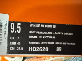 Nike Metcon 10 Scarpe da Ginnastica Arancioni Bian