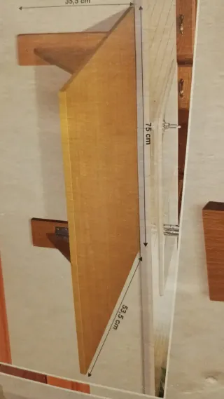 Mesa plegable madera nueva