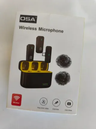 Micrófono Inalámbrico marca OSA Negro