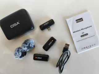 Micrófono Inalámbrico marca OSA Negro