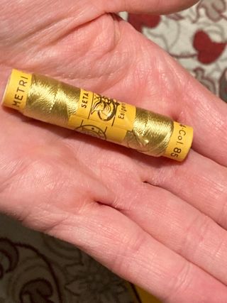 12 rocchetti filo metallico oro colore 85