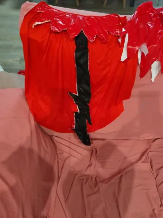 Disfraz Diablesa Talla Única Rojo y Dorado