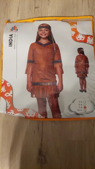 Disfraz niña india talla 7-9