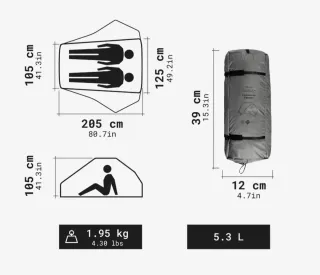Tienda de campaña Simond MT900