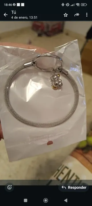 Pulsera Tous Malla con Dijes Mickey