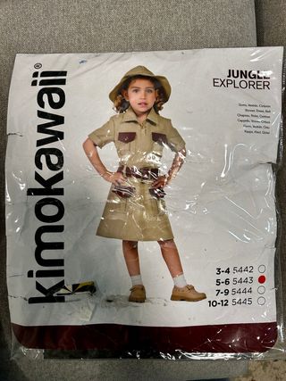 Disfraz Exploradora Kimokawaii Talla 5-6
