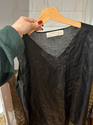 ZARA Chaleco Negro Talla M