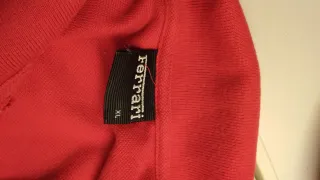 Polo Ferrari Rosso Uomo originale