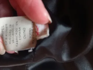 Cazadora Cuero Vintage Mujer Negra