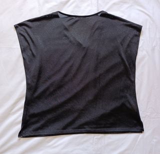 Top Promod Negro Brillos Ideal Oficina o Casual XL