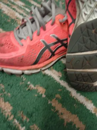 Zapatillas deportivas niño rosa y gris