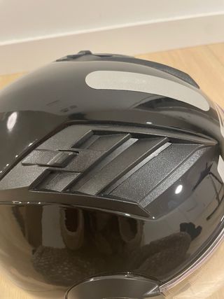 Casco Moto LS2 Negro con Visera. Talla 2