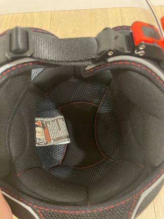 Casco Moto LS2 Negro con Visera. Talla 2