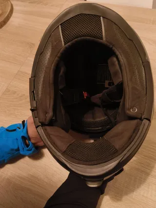 Casco de moto negro MAQUINA