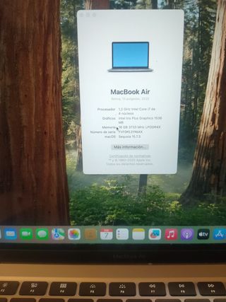 MACBOOK AIR 2020 I7/16/512