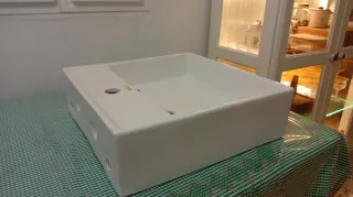 Lavabo sobre encimera baño  blanco porcelana nuevo