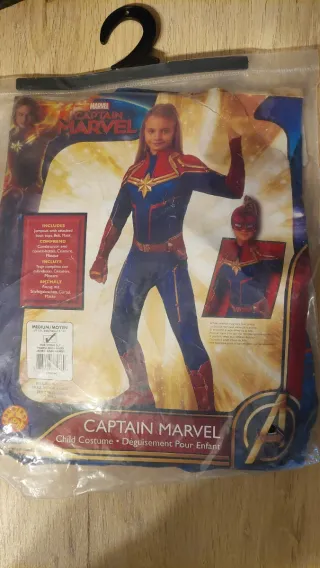 Disfraz Capitana Marvel Niña 5-7 años