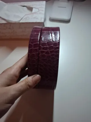Joyero ovalado morado