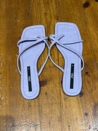 Sandalias Zara Moradas Talla 38