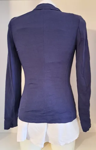 Americana Azul Marino Talla S Stradivarius