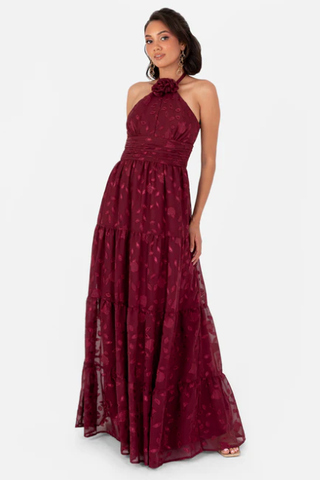 Vestido Fiesta Largo Halter Maya Deluxe Petite