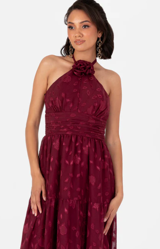 Vestido Fiesta Largo Halter Maya Deluxe Petite