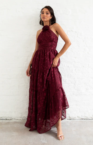 Vestido Fiesta Largo Halter Maya Deluxe Petite