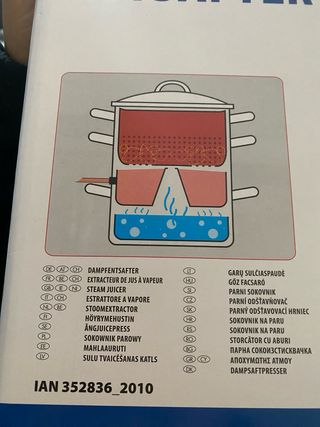 Olla para hacer zumos DAMPFENTSAFTER