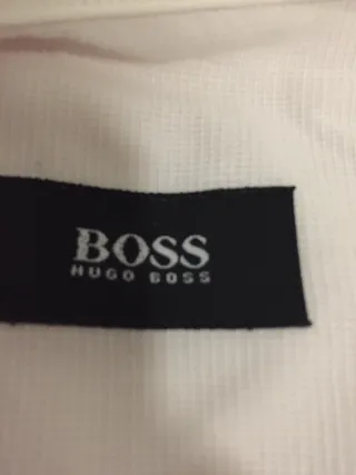 Camisa Hugo Boss Blanca Manga Corta