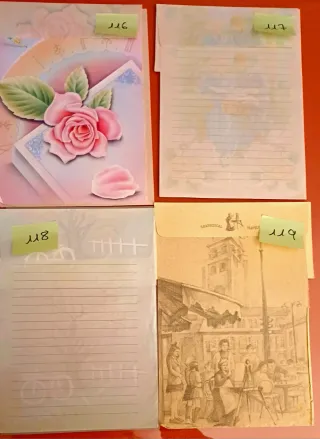 Cartas perfumadas años 80/90 con sobres