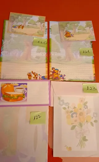 Cartas perfumadas años 80/90 con sobres