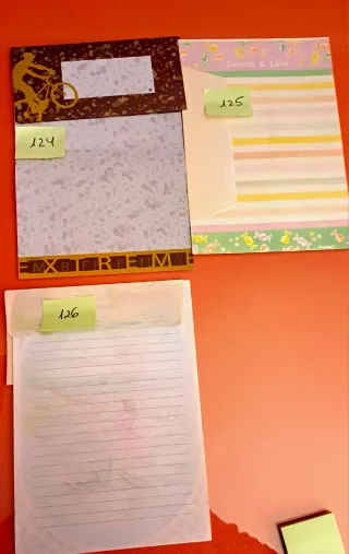 Cartas perfumadas años 80/90 con sobres