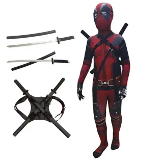 Disfraz Deadpool con Espadas y Funda