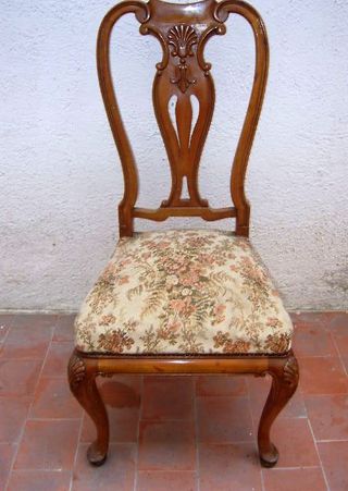 2 Parejas Sillas Clásicas Diseño Tapizadas