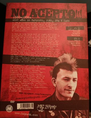 NO ACEPTO!!! 1980-1990 Hardcore Punk DVD Documenta