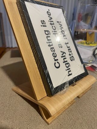 Atril desmontable de madera