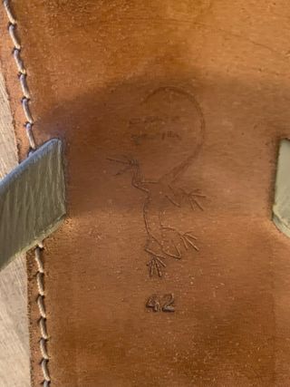 Abarca de hombre color hueso