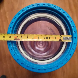 Porta-Filtro Agua Azul con Manómetro