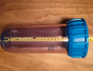 Porta-Filtro Agua Azul con Manómetro