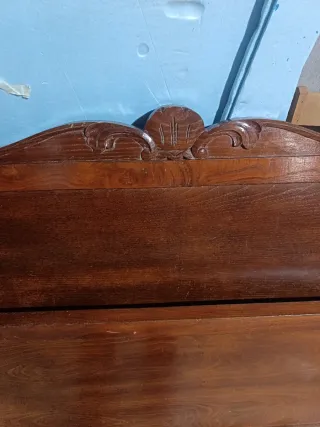 Cabecero y piecero cama 120cm madera