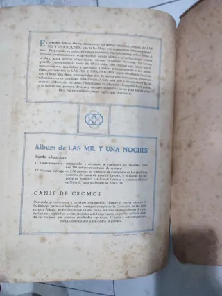 Álbum Las 1000 y 1 Noches Años 40. Completo