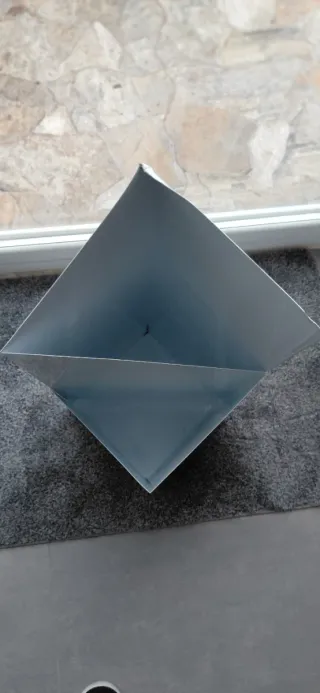 Paragüero metal blanco 20x20x60cm