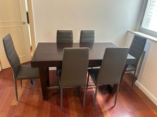 Mesa comedor extensible wengué
