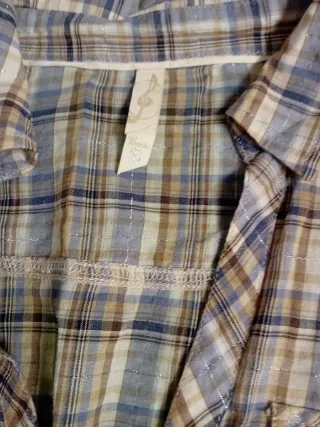 Camisa cuadros mujer Talla S